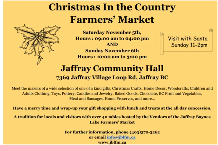 Christmas in the Country Farmers' Market